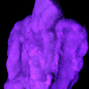 Blue Aragonite specimen 73*22*53mm 100g in UV light - Rocks and Things Store