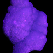 Blue Aragonite specimen 73*22*53mm 100g in UV light - Rocks and Things Store