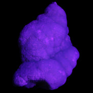 Blue Aragonite specimen 73*22*53mm 100g in UV light - Rocks and Things Store