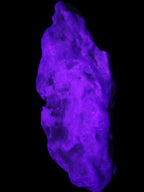 Blue Aragonite specimen 116*22*55mm 146g in UV light - Rocks and Things Store