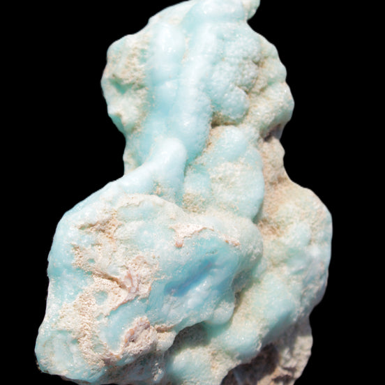 Blue Aragonite specimen 93*34*75mm 228g in sunlight - Rocks and Things Store