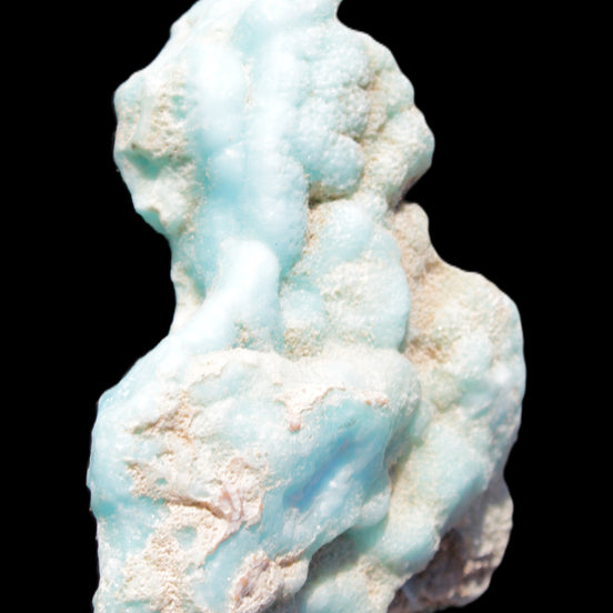 Blue Aragonite specimen 93*34*75mm 228g in sunlight - Rocks and Things Store