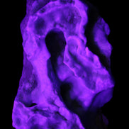 Blue Aragonite specimen 102*21*70mm 185g in UV light - Rocks and Things Store