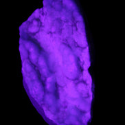 Blue Aragonite specimen 112*35*80mm 270g in UV light - Rocks and Things Store