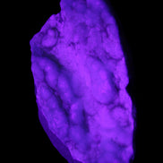 Blue Aragonite specimen 112*35*80mm 270g in UV light - Rocks and Things Store