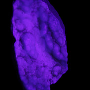 Blue Aragonite specimen 112*35*80mm 270g in UV light - Rocks and Things Store