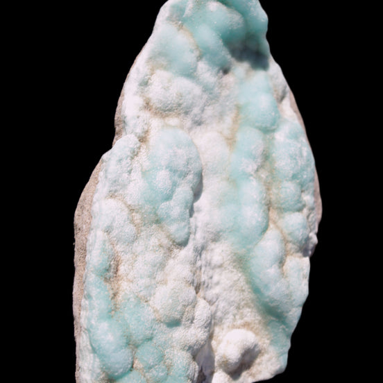 Blue Aragonite specimen 112*35*80mm 270g in sunlight - Rocks and Things Store