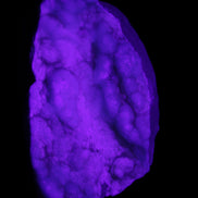 Blue Aragonite specimen 112*35*80mm 270g in UV light - Rocks and Things Store