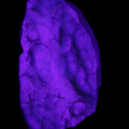 Blue Aragonite specimen 112*35*80mm 270g in UV light - Rocks and Things Store