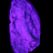 Blue Aragonite specimen 112*35*80mm 270g in UV light - Rocks and Things Store