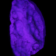 Blue Aragonite specimen 112*35*80mm 270g in UV light - Rocks and Things Store