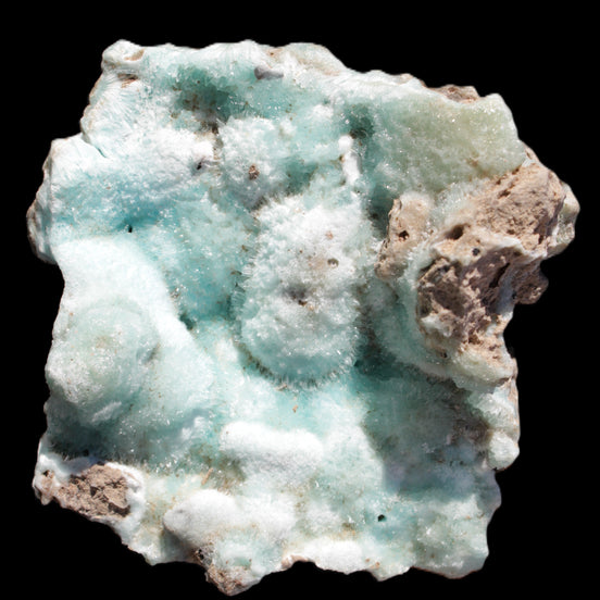 Blue Aragonite Caribbean Calcite specimen 95*55*93mm 343g in sunlight - Rocks and Things Store