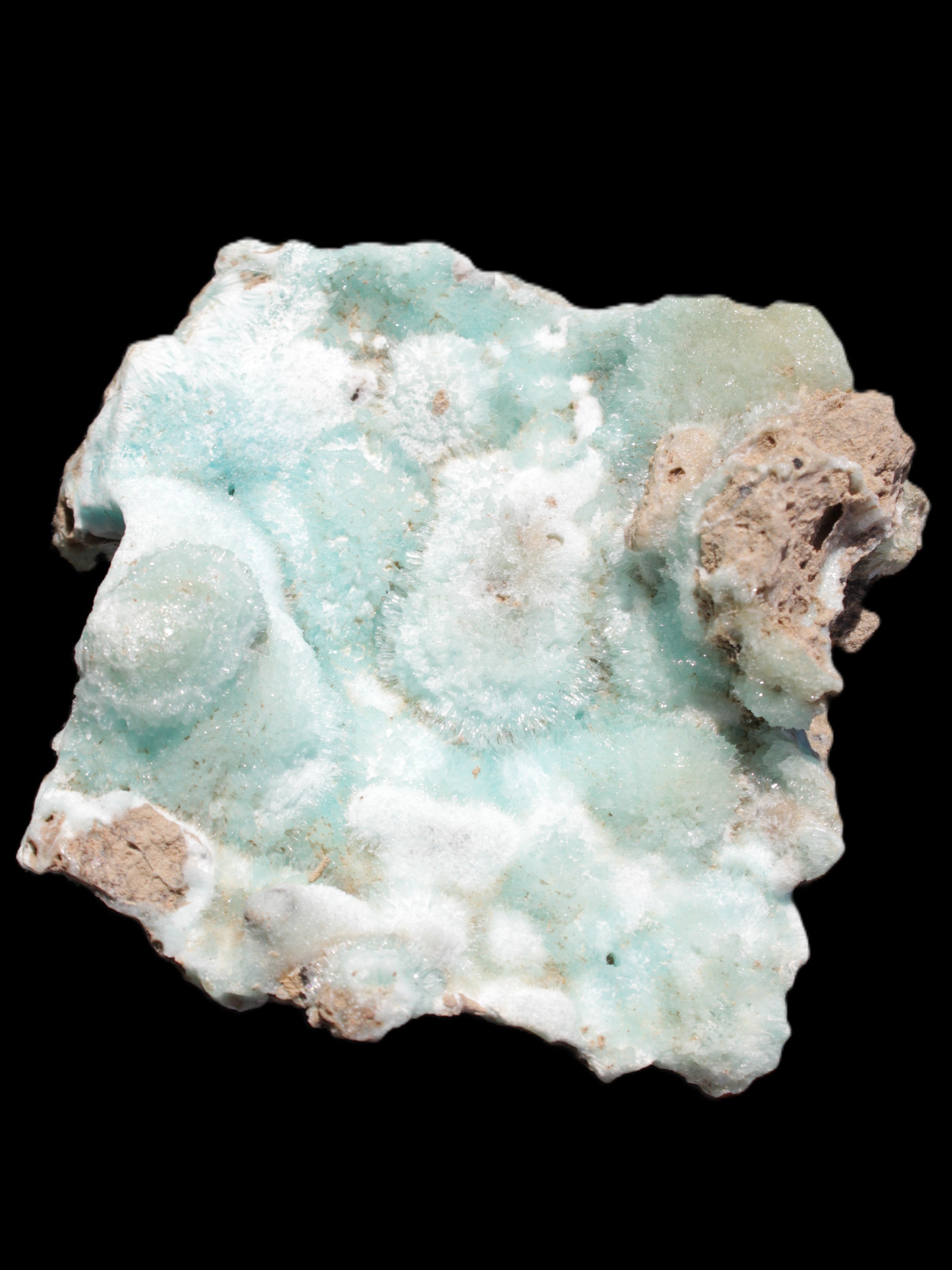 Blue Aragonite Caribbean Calcite specimen 95*55*93mm 343g Rocks and Things Store