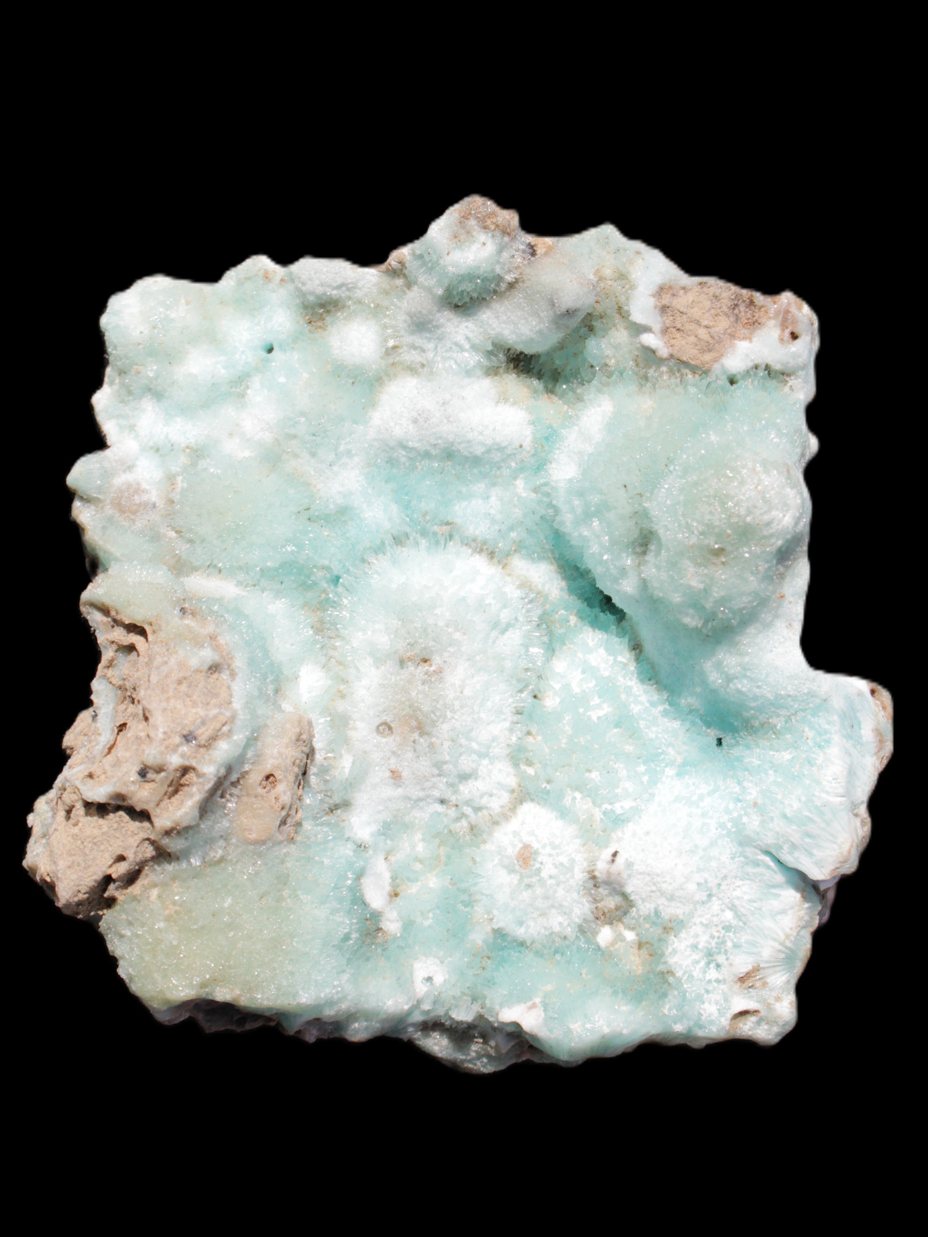 Blue Aragonite Caribbean Calcite specimen 95*55*93mm 343g Rocks and Things Store