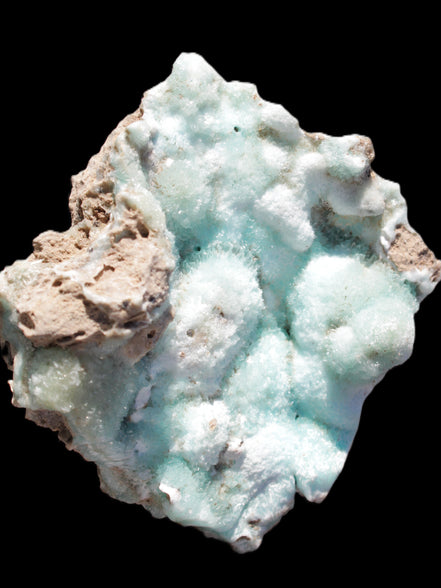 Blue Aragonite Caribbean Calcite specimen 95*55*93mm 343g Rocks and Things Store