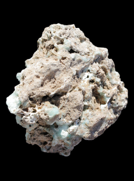 Blue Aragonite Caribbean Calcite specimen 95*55*93mm 343g Rocks and Things Store