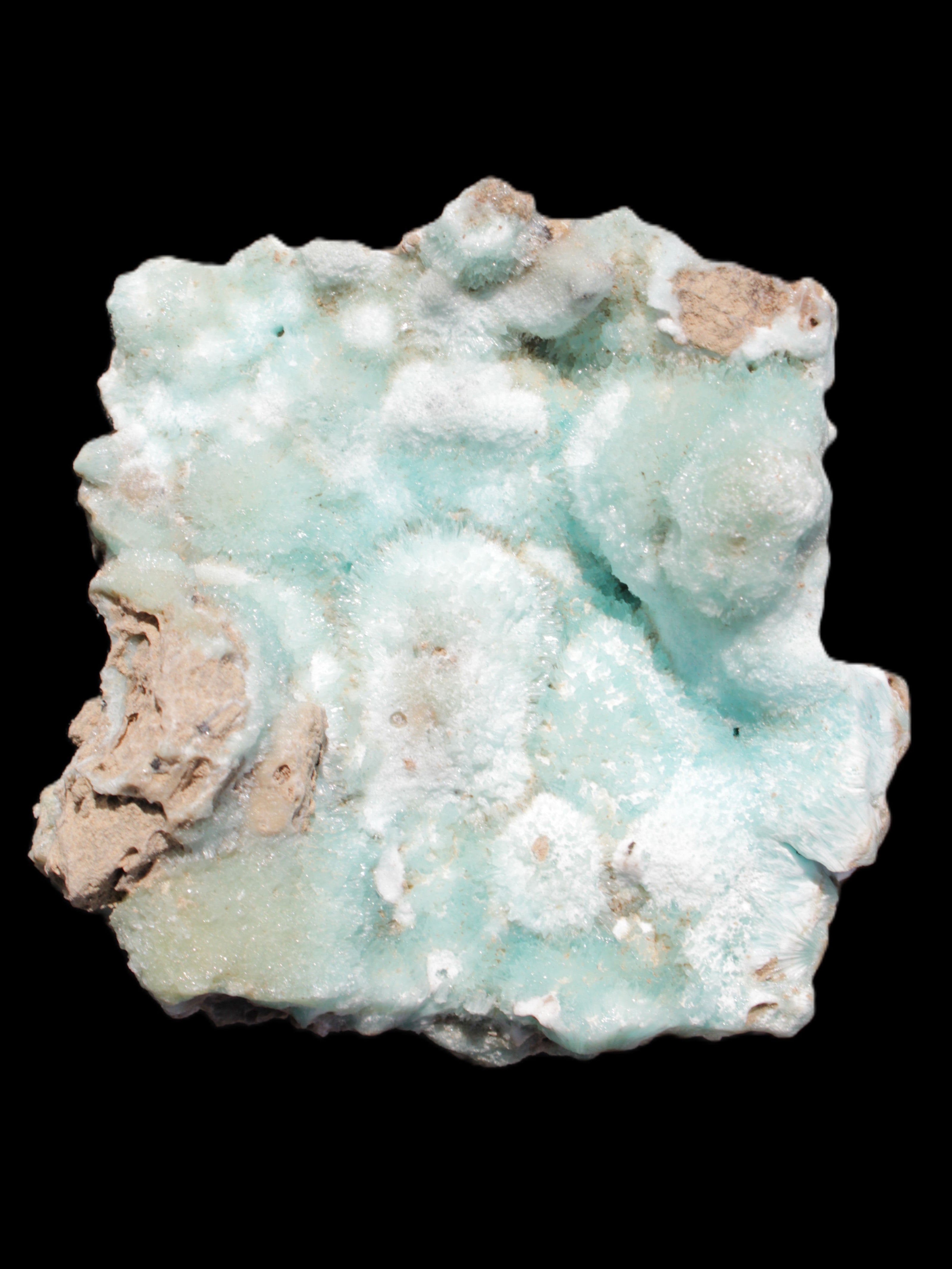 Blue Aragonite Caribbean Calcite specimen 95*55*93mm 343g Rocks and Things Store