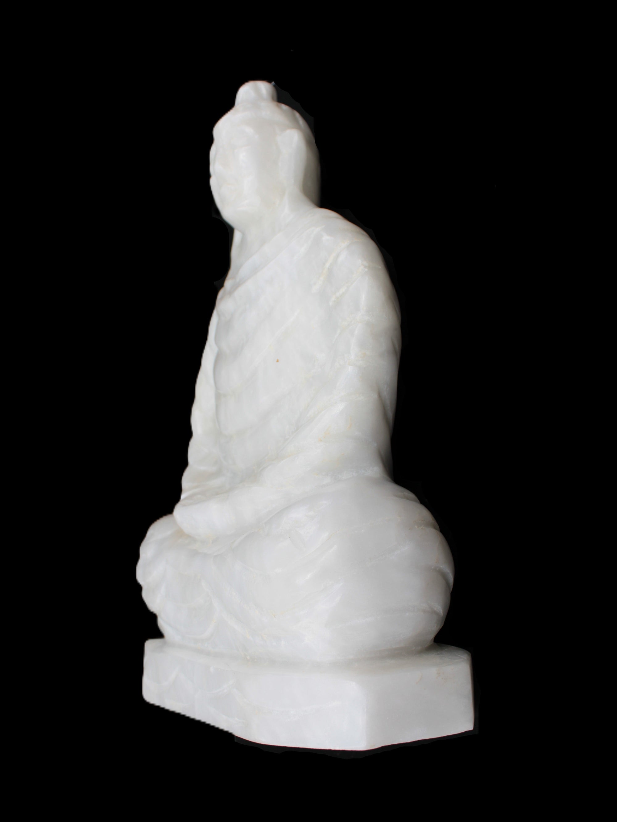 Fabulous White Jade Buddha 215*307mm 6400g Rocks and Things Store