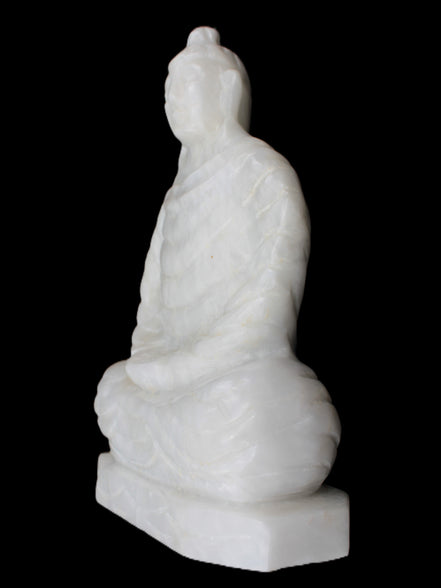 Fabulous White Jade Buddha 215*307mm 6400g Rocks and Things Store