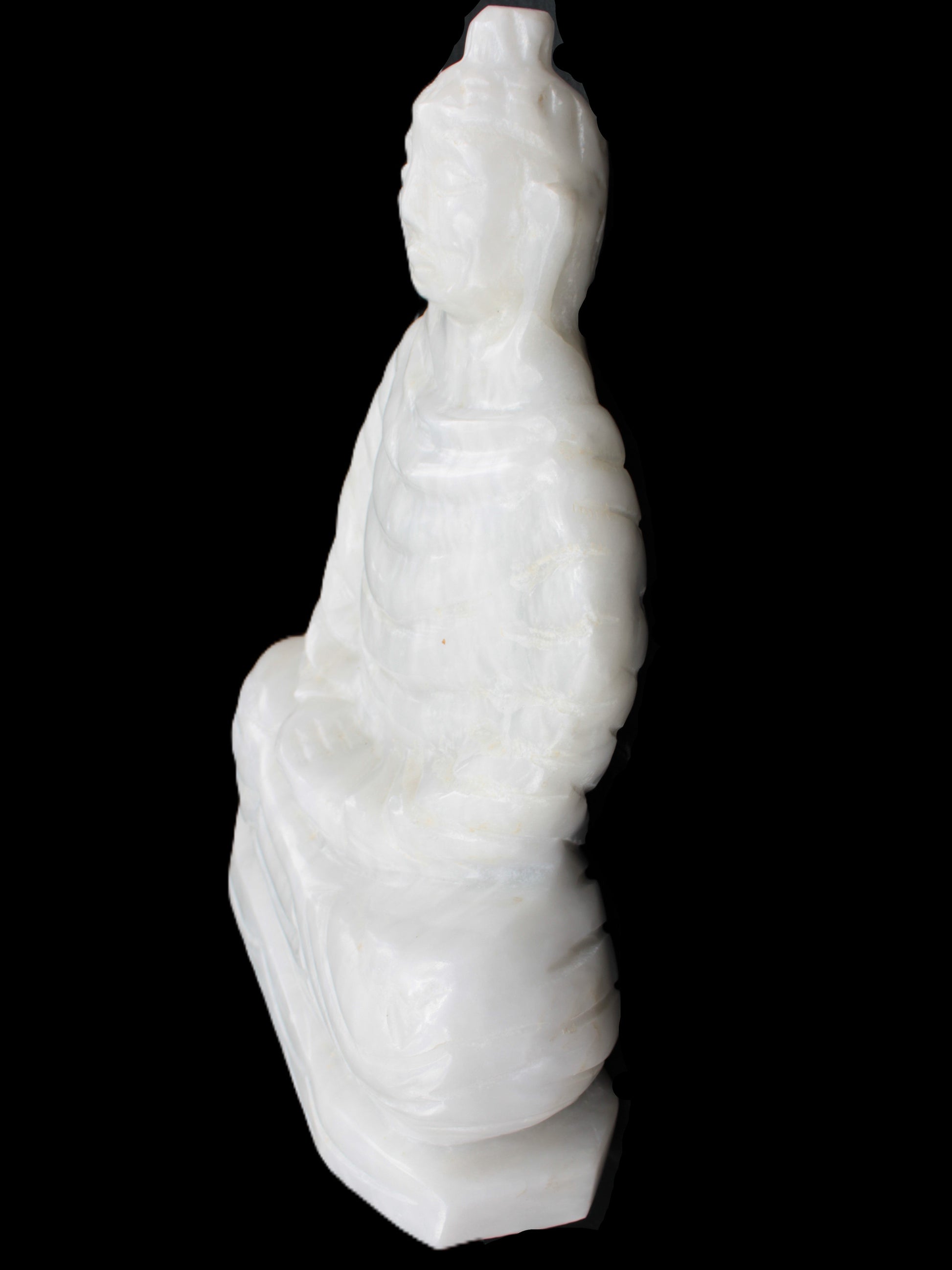 Fabulous White Jade Buddha 215*307mm 6400g Rocks and Things Store