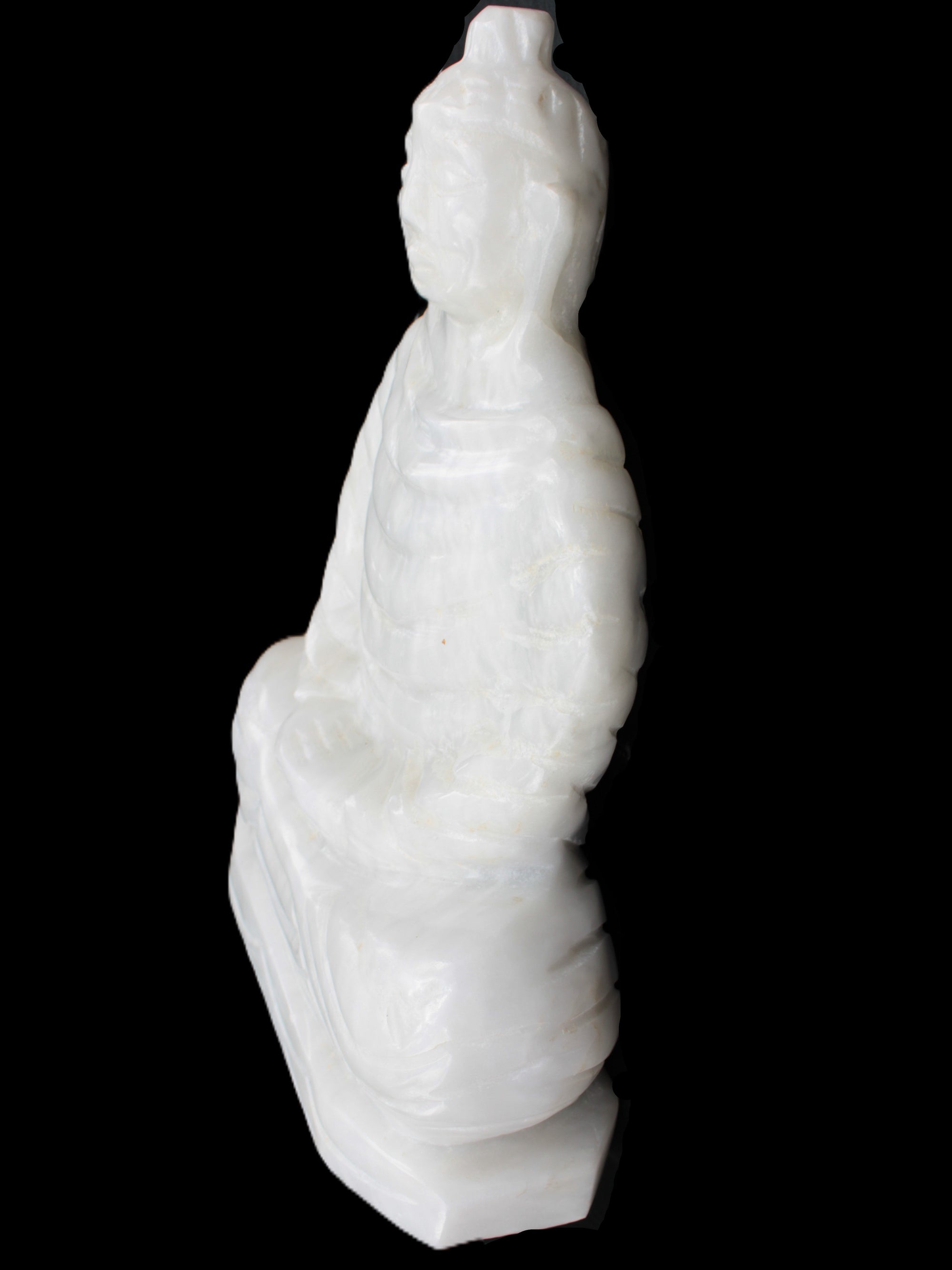 Fabulous White Jade Buddha 215*307mm 6400g Rocks and Things Store