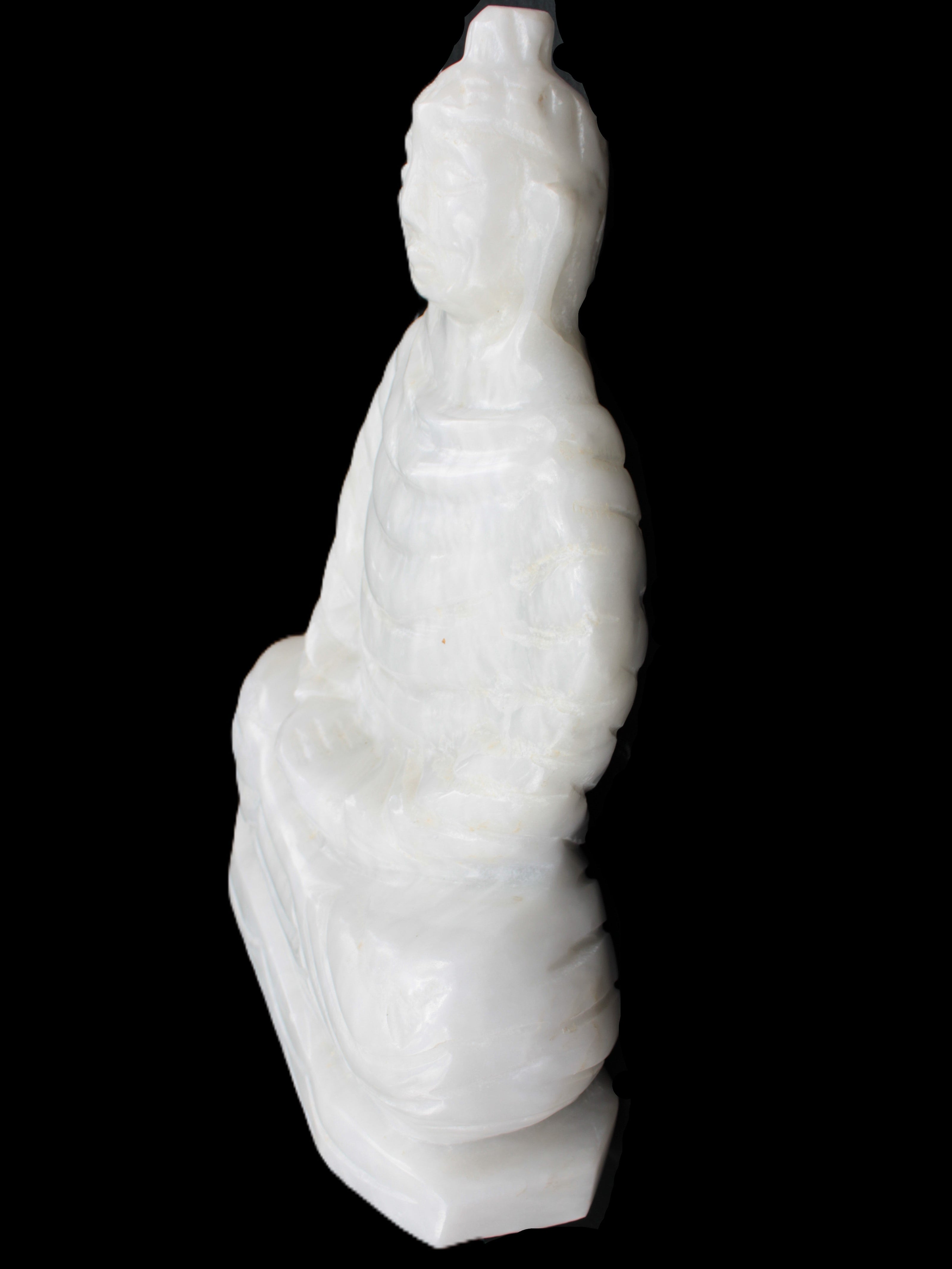 Fabulous White Jade Buddha 215*307mm 6400g Rocks and Things Store
