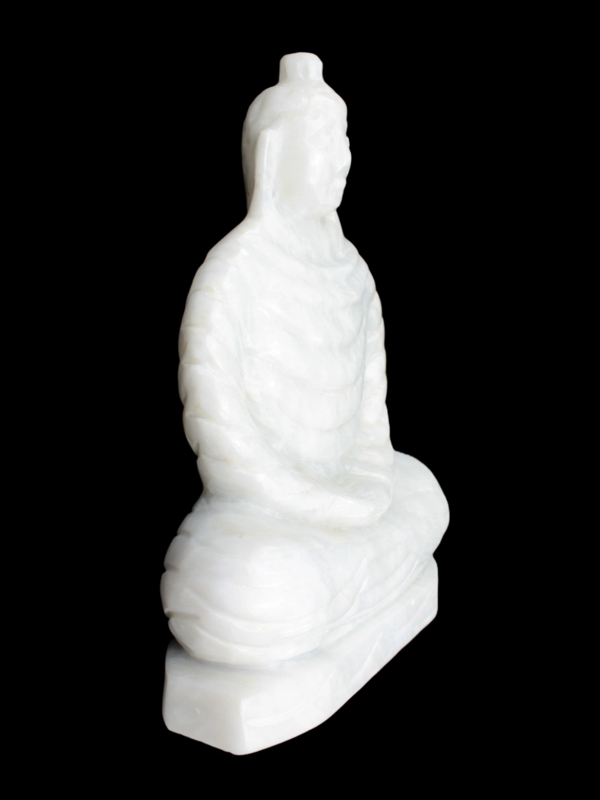 Fabulous White Jade Buddha 215*307mm 6400g - Rocks and Things Store