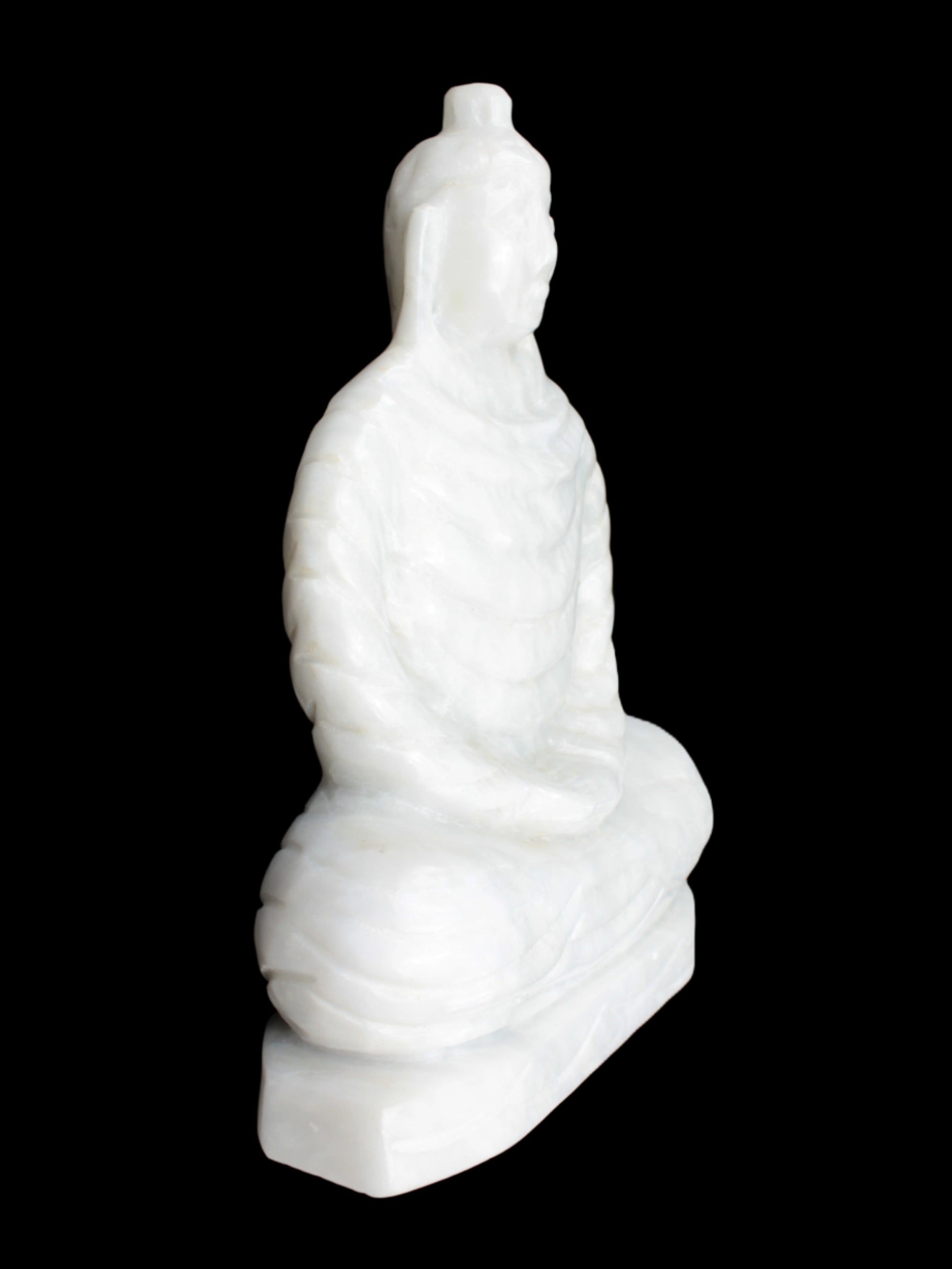 Fabulous White Jade Buddha 215*307mm 6400g - Rocks and Things Store
