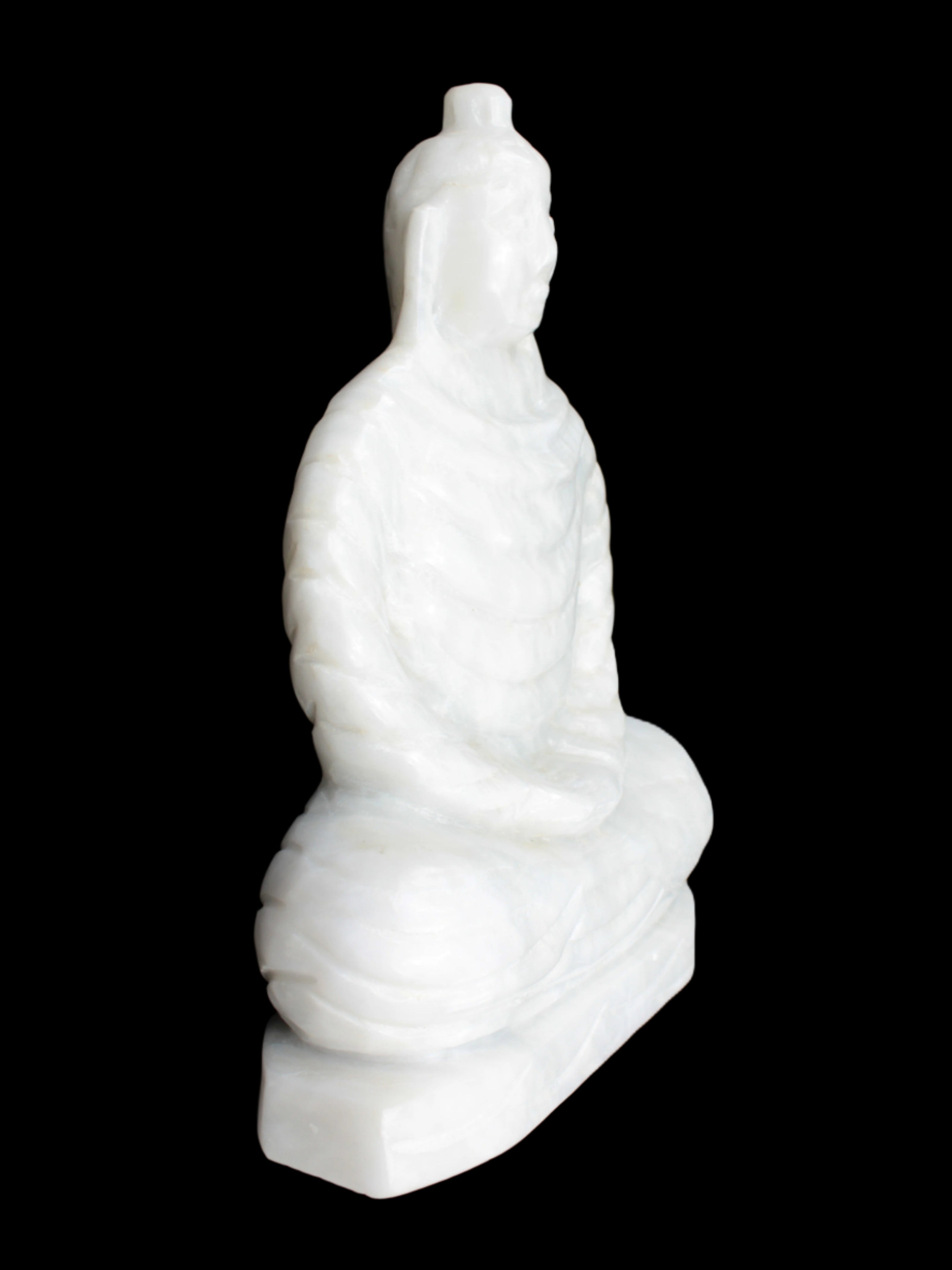 Fabulous White Jade Buddha 215*307mm 6400g - Rocks and Things Store