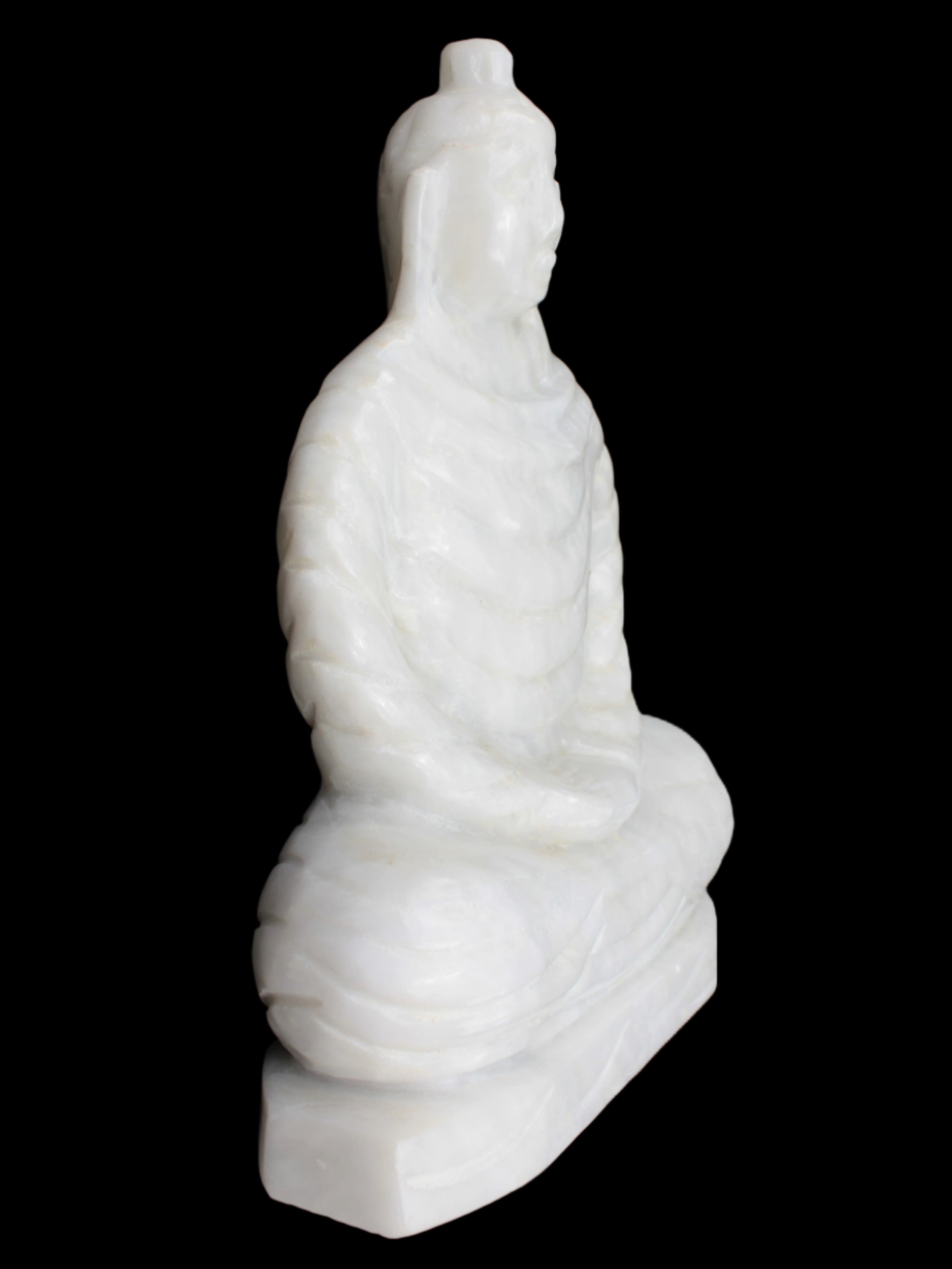 Fabulous White Jade Buddha 215*307mm 6400g - Rocks and Things Store