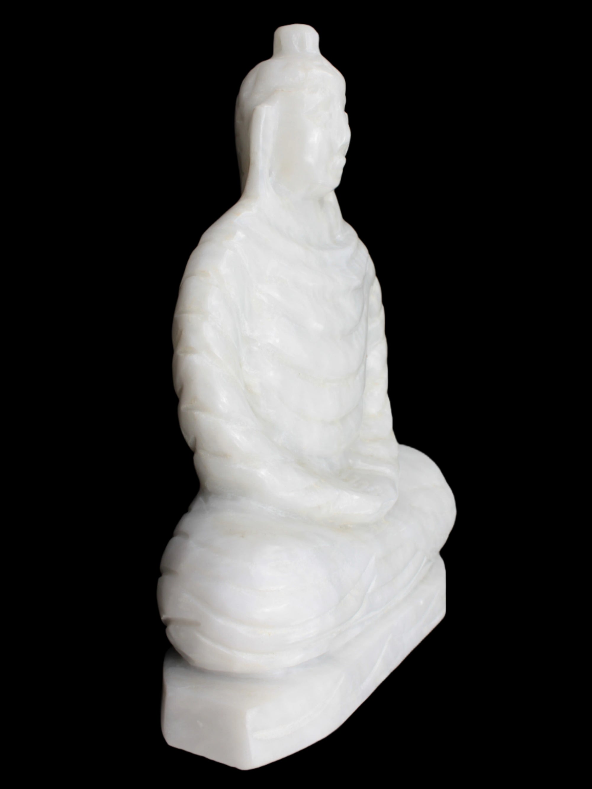 Fabulous White Jade Buddha 215*307mm 6400g - Rocks and Things Store