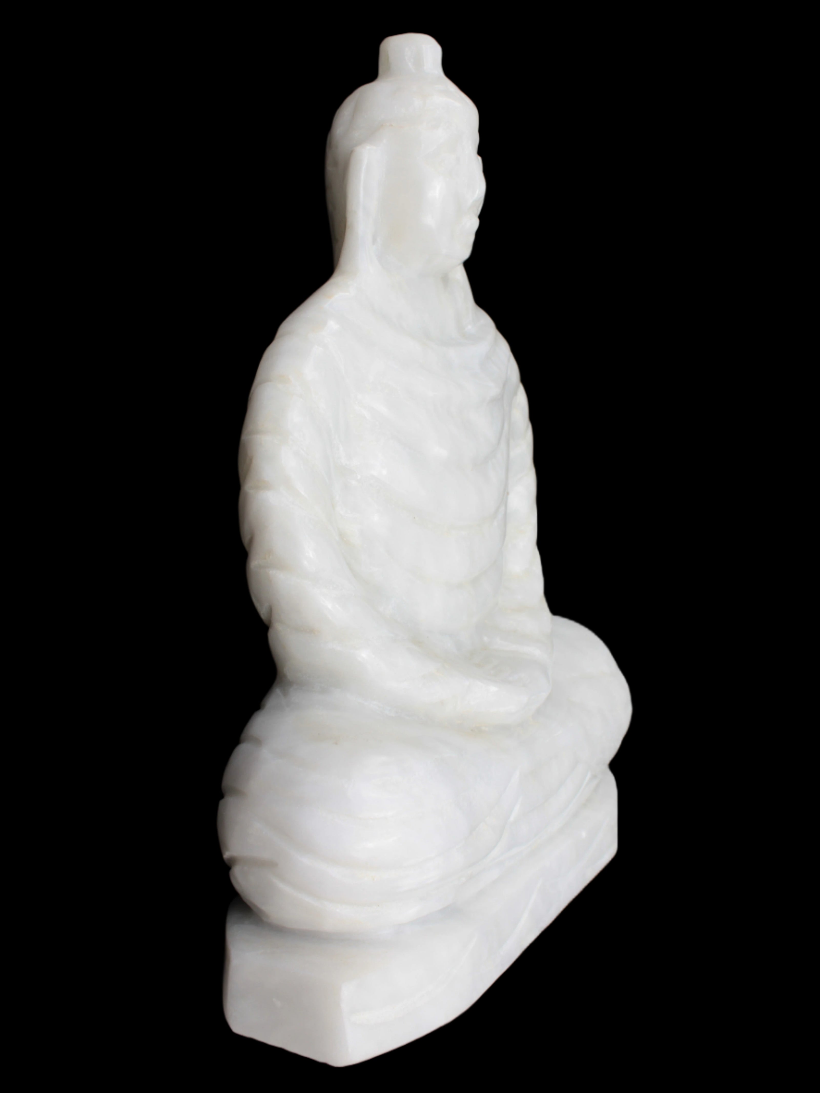 Fabulous White Jade Buddha 215*307mm 6400g - Rocks and Things Store