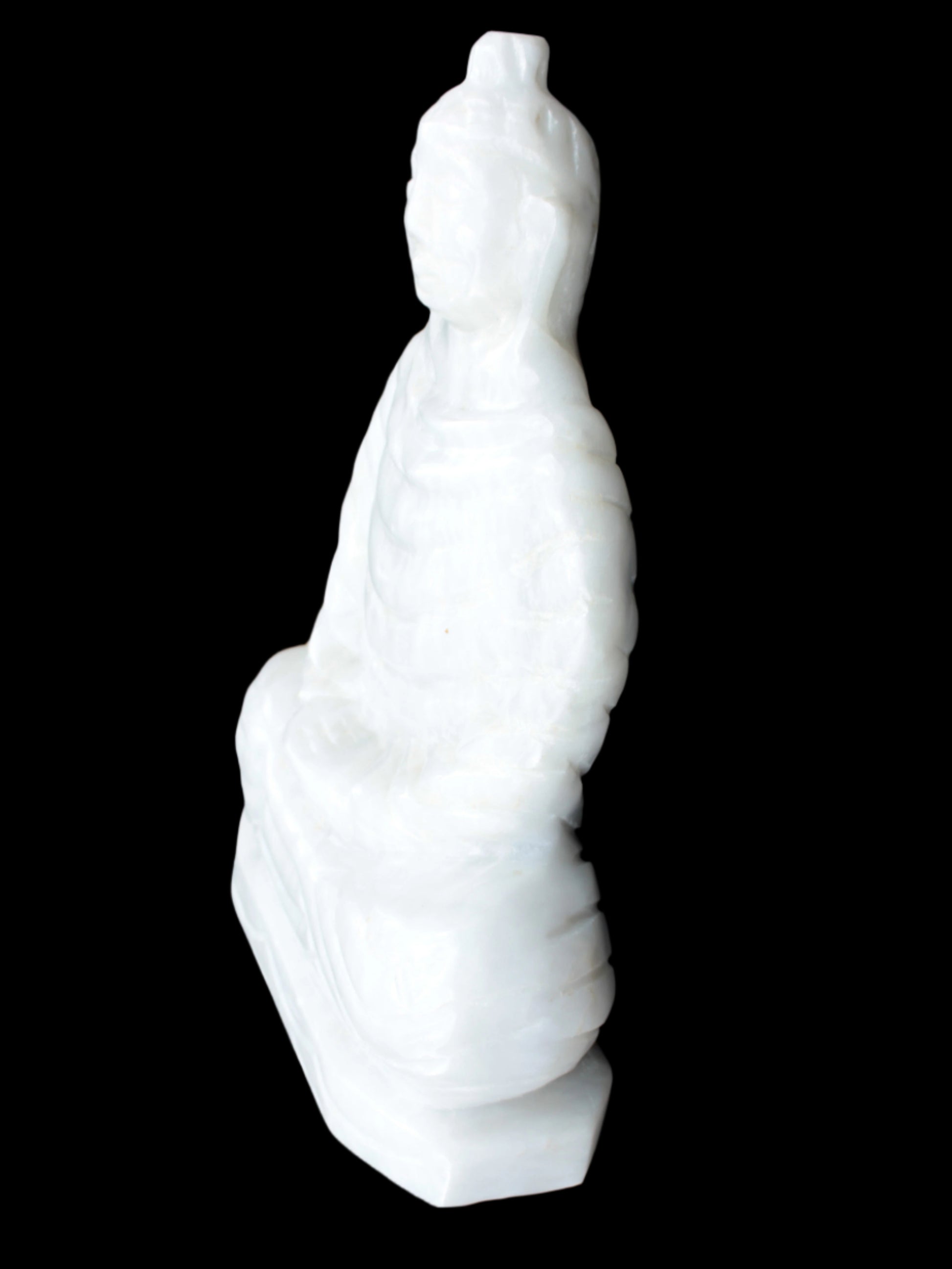 Fabulous White Jade Buddha 215*307mm 6400g - Rocks and Things Store