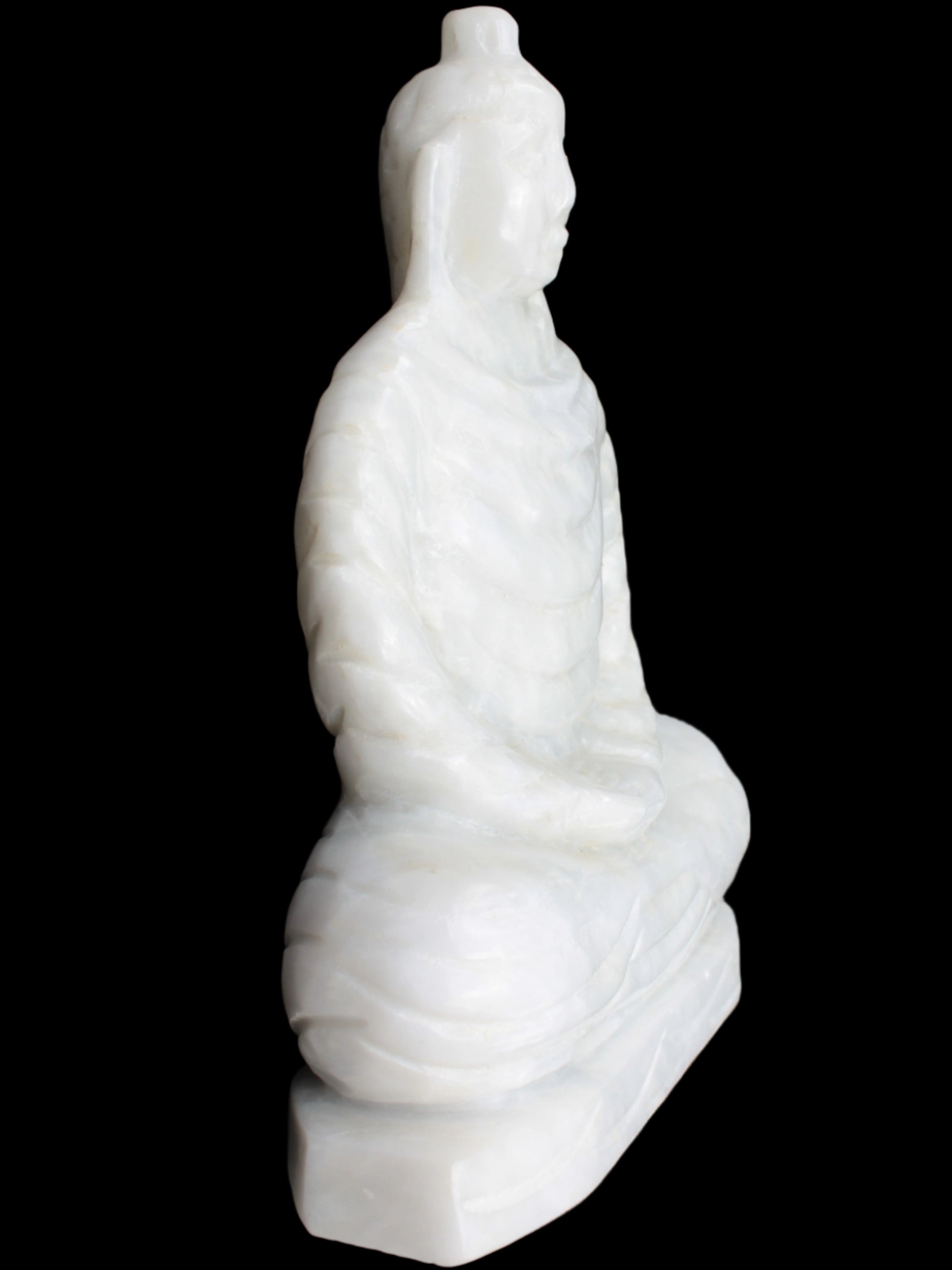 Fabulous White Jade Buddha 215*307mm 6400g - Rocks and Things Store