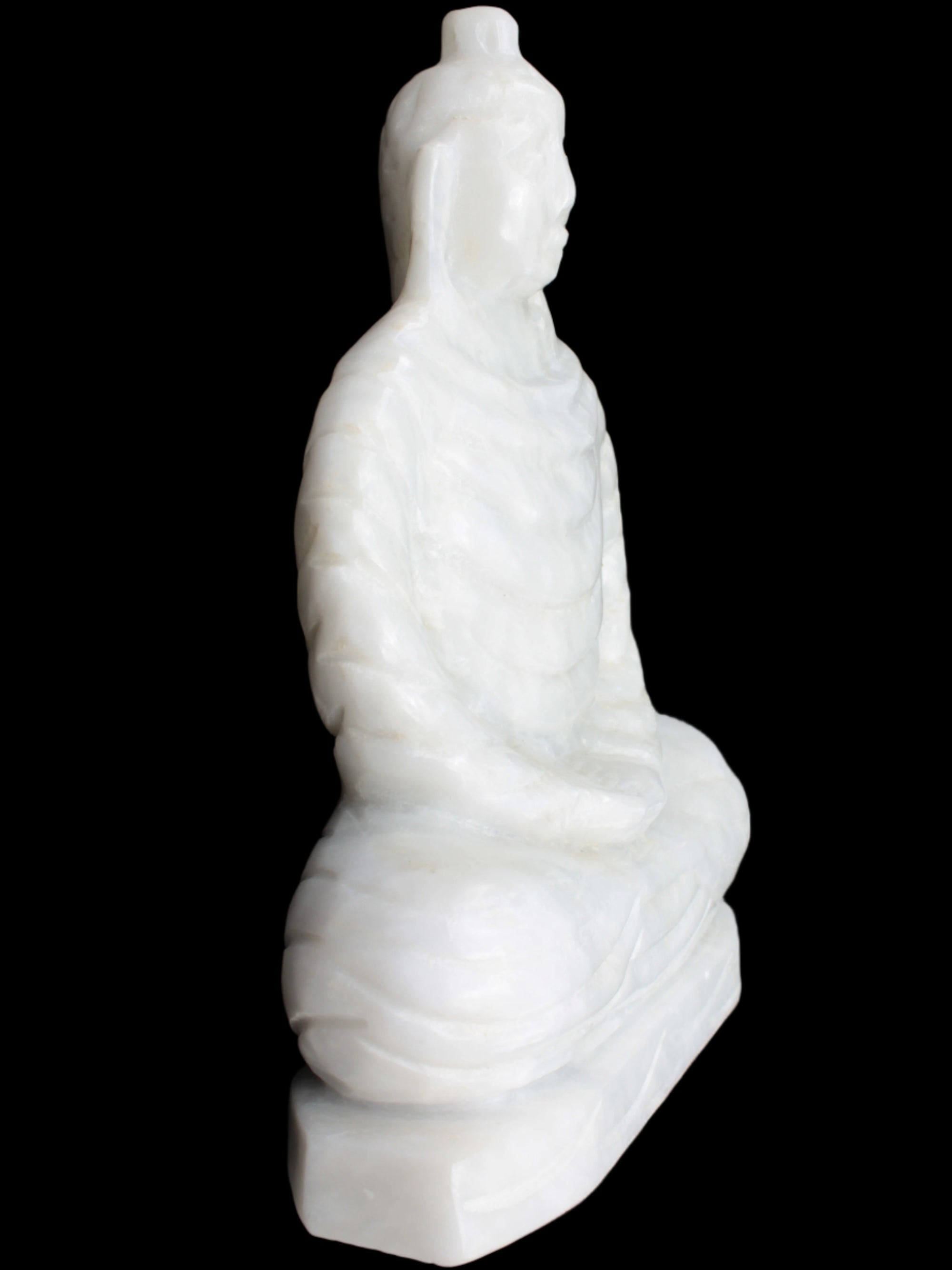 Fabulous White Jade Buddha 215*307mm 6400g - Rocks and Things Store