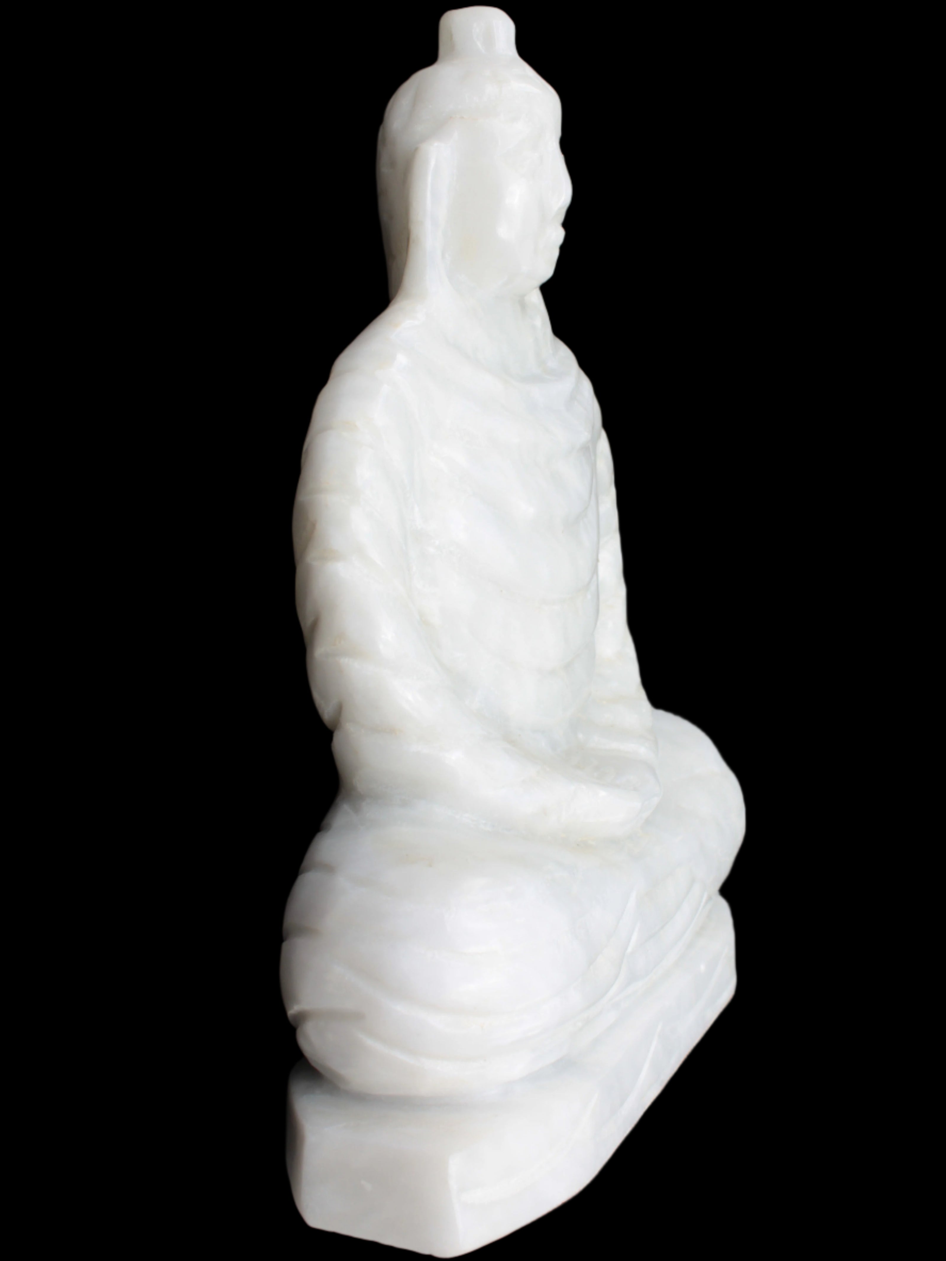 Fabulous White Jade Buddha 215*307mm 6400g - Rocks and Things Store