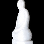 Fabulous White Jade Buddha 215*307mm 6400g Rocks and Things Store
