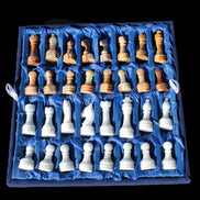 Afghan Jade Onyx Chess Set in case 4900g Rocks and Things