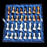 Afghan Jade Onyx Chess Set in case 4900g Rocks and Things