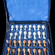 Afghan Jade Onyx Chess Set in case 4900g Rocks and Things