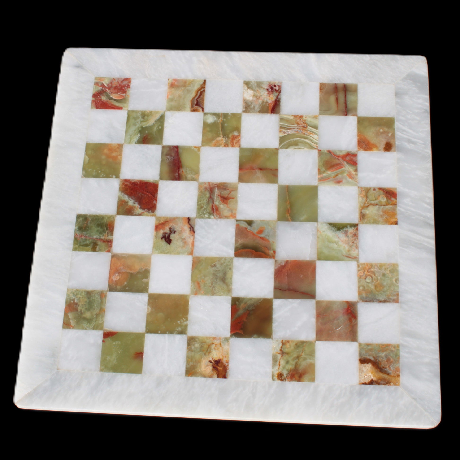 Afghan Jade Onyx Chess Set in case 4900g Rocks and Things