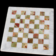 Afghan Jade Onyx Chess Set in case 4900g Rocks and Things