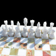 Afghan Jade Onyx Chess Set in case 4900g Rocks and Things