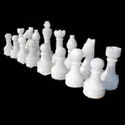Afghan Jade Onyx Chess Set in case 4900g Rocks and Things