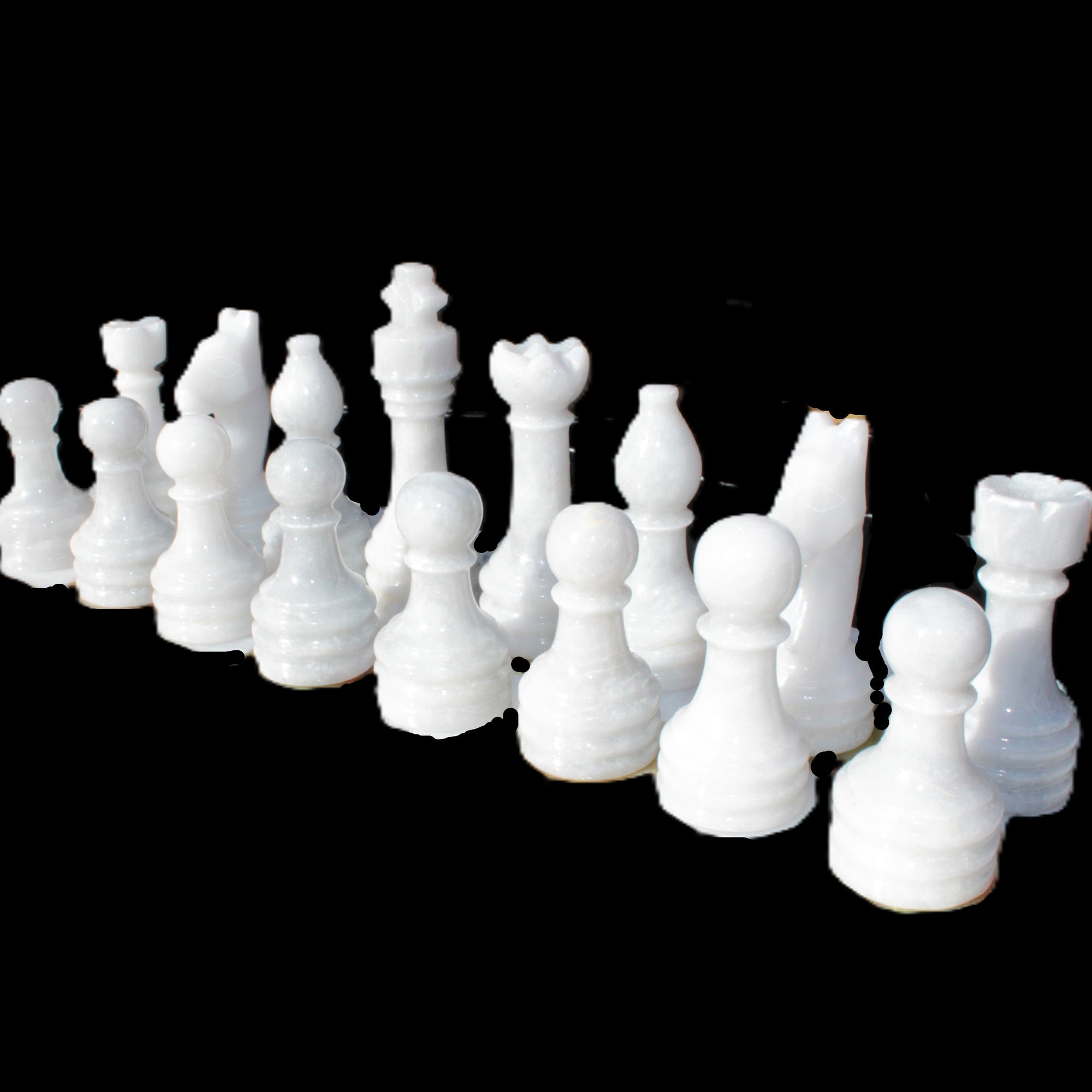 Afghan Jade Onyx Chess Set in case 4900g Rocks and Things