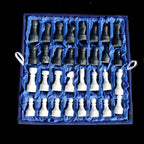 Marble Chess Set in case in sunlight - Rocks and Things Store