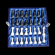 Marble Chess Set in case in sunlight - Rocks and Things Store