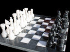Marble Chess Set in case in sunlight - Rocks and Things Store