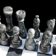 Marble Chess Set in case in sunlight - Rocks and Things Store