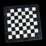 Marble Chess Set in case in sunlight - Rocks and Things Store